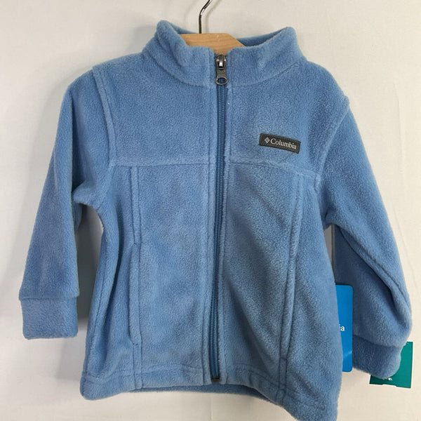 Size 12-18m: Columbia Pale Blue Fleece Zip Coat NEW w/ Tags