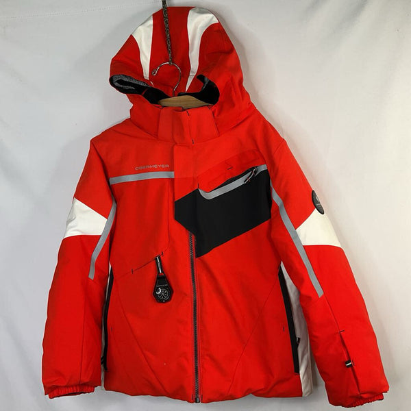 Size 6-7: Obermeyer Red/Black/White Poly-Fill Winter Coat