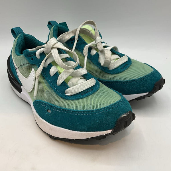 Size 13: Nike Green/White Mesh Lace-Up Sneakers