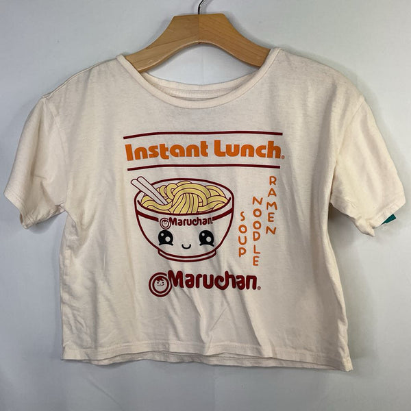 Size 10-12: Maruchan Beige/Multi Ramen Crop Top