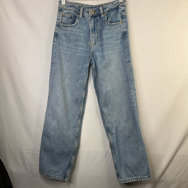 Size 10: Zara Light Wash Blue Adjustable Waist Jeans