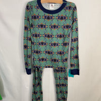 Size 5 (110): Hanna Andersson Green/Purple/Orange Black Panther Organic Cotton 2pc PJs