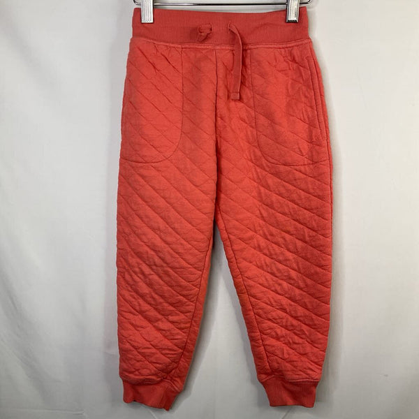 Size 5 (110): Hanna Andersson Orange Quilted Joggers