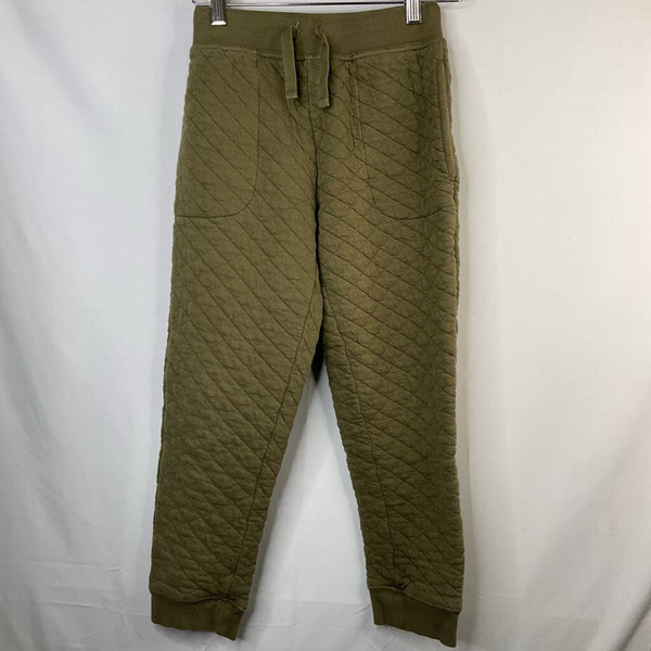 Size 10 (140): Hanna Andersson Green Quilted Joggers