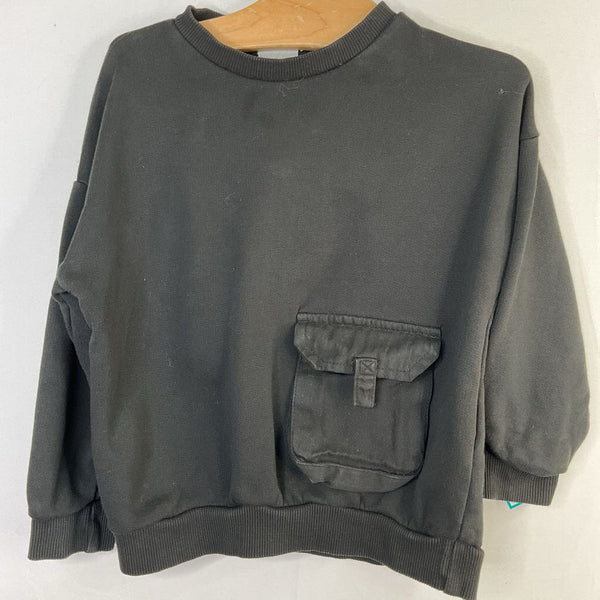 Size 2-3: Zara Black Pocket Sweatshirt