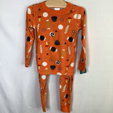 Size 4 (100): Hanna Andersson Orange/Multi Candy Organic Cotton 2pc PJs