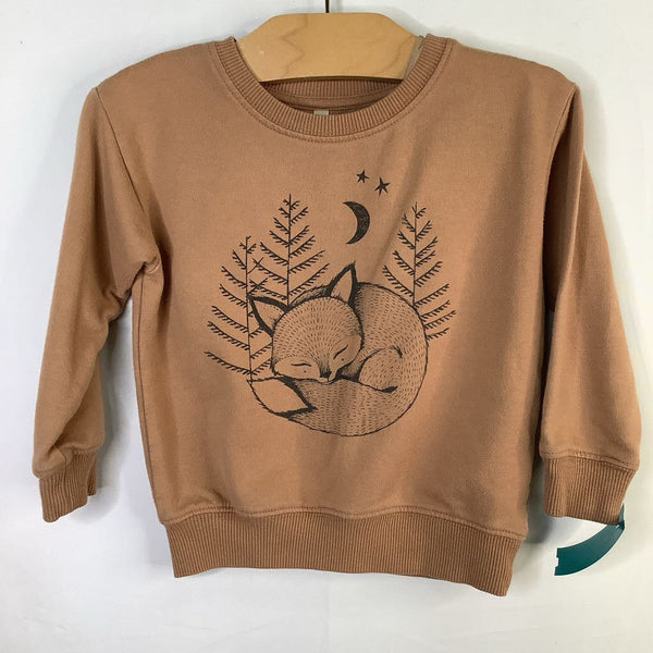 Size 18-24m: Rylee + Cru Brown/Gray Sleepy Fox Sweatshirt