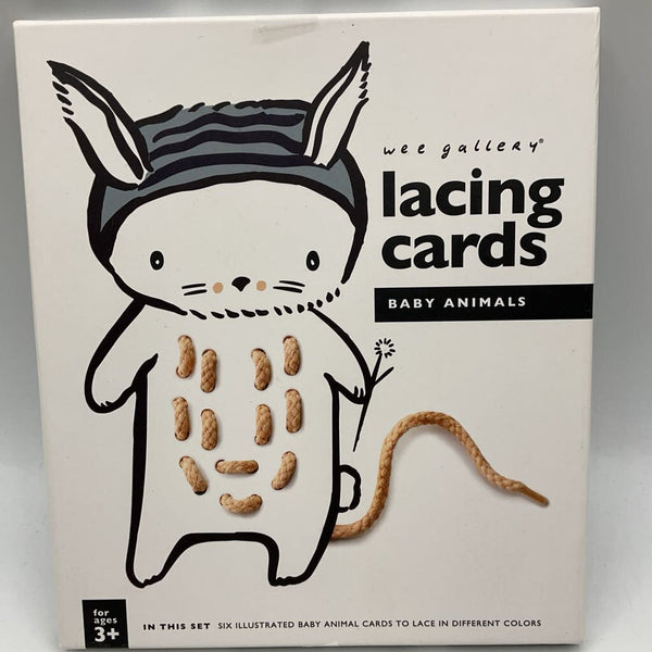 Wee Gallery Baby Animals Lacing Cards