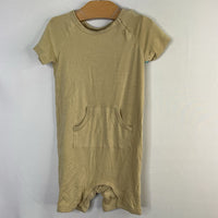 Size 4: Kate Quinn Beige Bamboo Shorty Romper