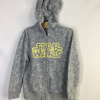 Size 6-7: Gap Gray/Blue Star Wars Character Zip Hoodie