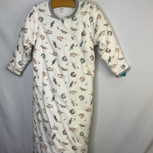 Size 18m: Nest White/Multi Otters Sleepsack