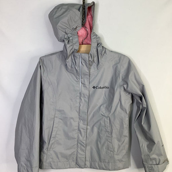 Size 4-5: Columbia Gray Mesh Lined Girls' Rain Coat