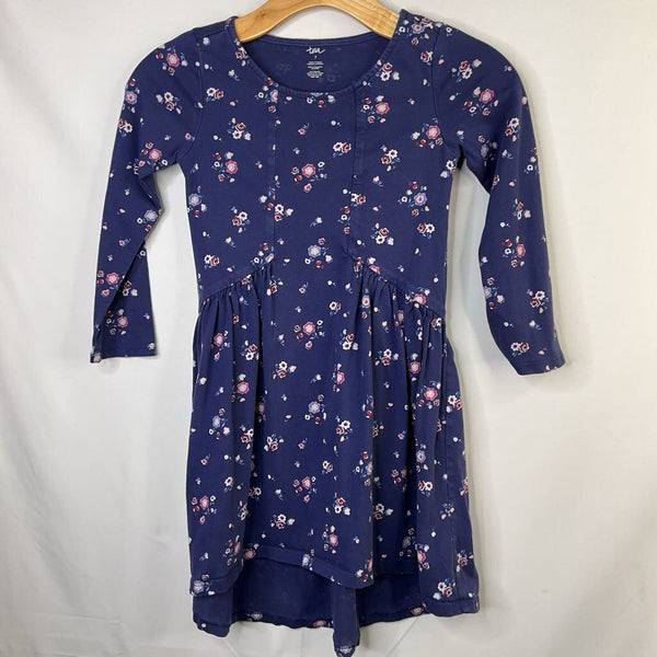 Size 7: Tea Navy/Multi Floral Long Sleeve Dress