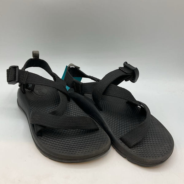 Size 2Y: Chaco Blue/Black Strap Sandals
