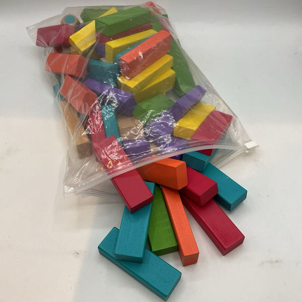 Bag of Wooden Building Bricks