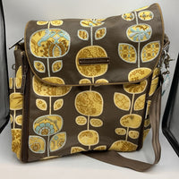 Petunia Pickle Bottom Brown Floral Diaper Bag