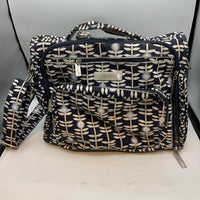JuJuBe Navy/Beige Floral Diaper Bag