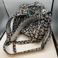 JuJuBe Navy/Beige Floral Diaper Bag