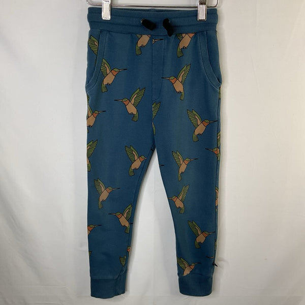 Size 6-8: CarlijnQ Blue/Multi Hummingbird Sweatpants