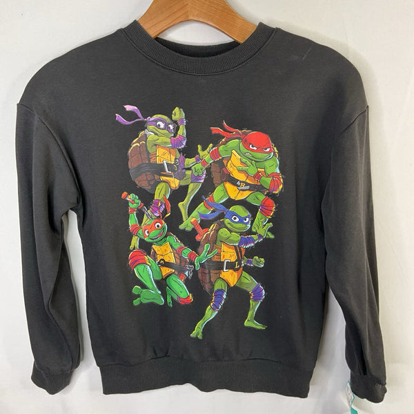 Size 7-8: H&M Black/Colorful TMNT Sweatshirt