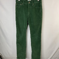 Size 8: Crewcuts Green Corduroy Adjustable Waist Pants