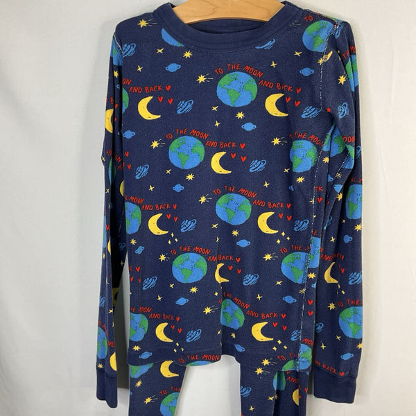 Size 10 (140): Hanna Andersson Navy Space 2pc PJs
