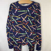 Size 10 (140): Hanna Andersson Crayola Navy 2pc PJs
