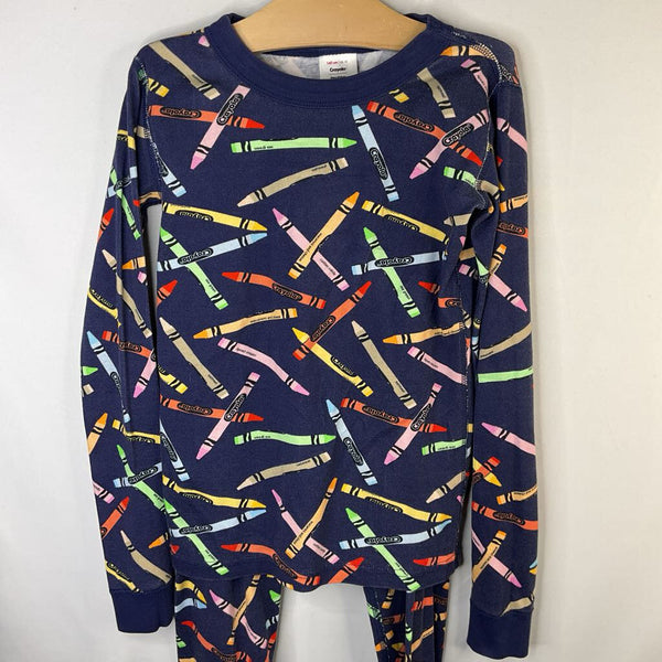Size 10 (140): Hanna Andersson Crayola Navy 2pc PJs
