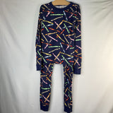 Size 10 (140): Hanna Andersson Crayola Navy 2pc PJs