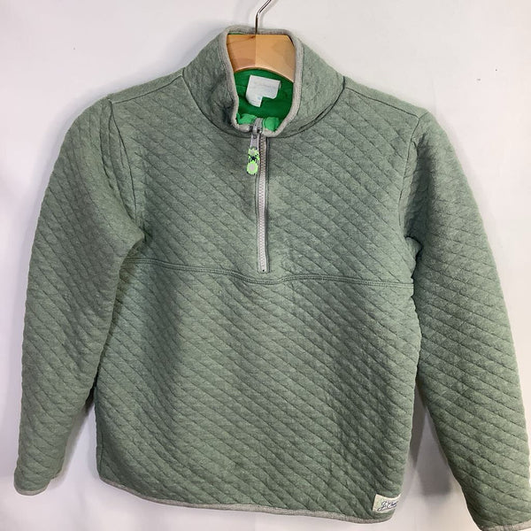 Size 8-9: Crewcuts Green Quilted 1/2 Zip Pullover