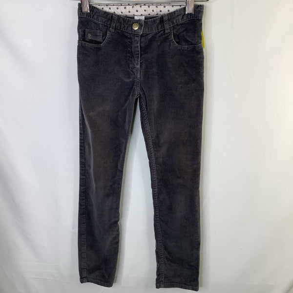Size 8: Petit Bateau Gray Corduroy Adjustable Waist Pants