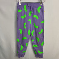 Size 5: Primary Purple/Neon Green Pickles Sweatpants