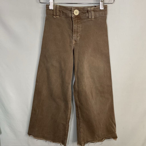 Size 7: Zara Gray Cropped Adjutable Waist Jeans