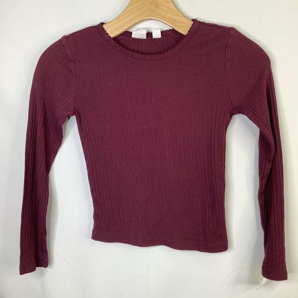 Size 8-10: Gap Purple Ribbed Long Sleeve Shirt