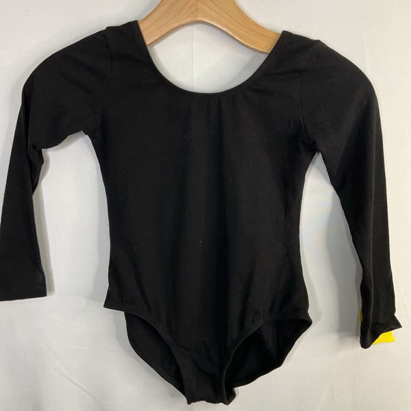 Size 8-10: Black Long Sleeve Dance Leotard