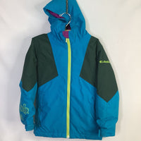 Size 4-5: Columbia Blue/Green/Purple Trim Omni-Heat Coat