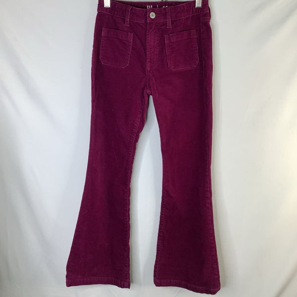 Size 10: Gap Purple Corduroy Adjustable Flare Jeans