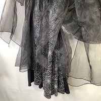 Size 4-6: Pottery Barn Black/Silver Spider Witch 2pc Costume