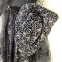 Size 4-6: Pottery Barn Black/Silver Spider Witch 2pc Costume