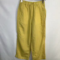 Size 5-6: Uniqlo Yellow Soft Waist Wide Leg Pants