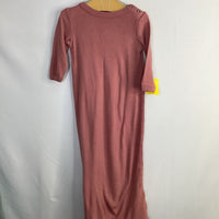 Size 6-12m: NUI Pink Merino Wool Nightgown