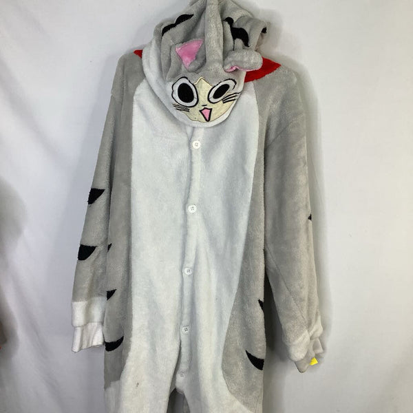 Size 4-6: Gray/White Kitty 1pc Costume