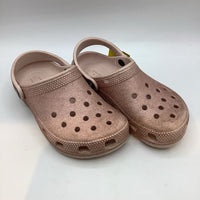 Size 13: Crocs Pink Sparkle Clogs