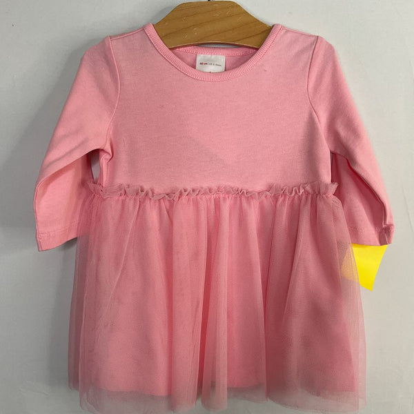 Size 3-6m (60): Hanna Andersson Pink Tulle Skirt Long Sleeve Dress NEW w/ Tags