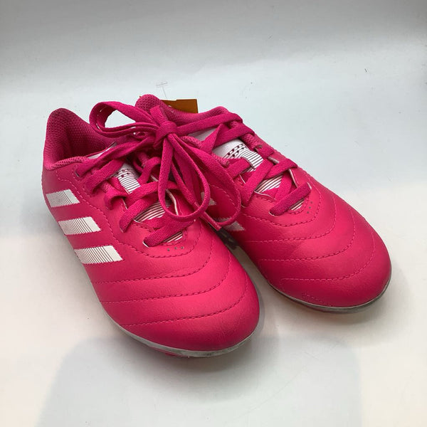 Size 12: Adidas Hot Pink/White Lace-Up Soccer Cleats