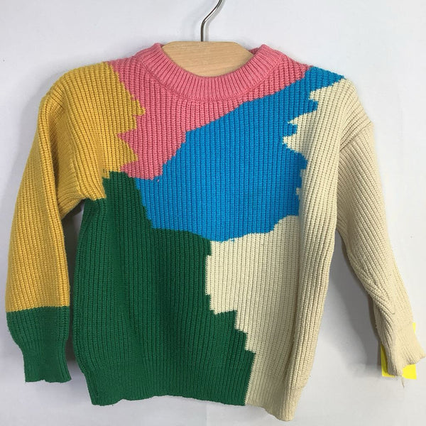 Size 4: Colorful Abstract Print Sweater