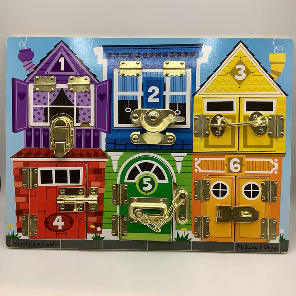 Melissa & Doug Latches Wooden Activity Board