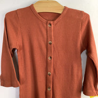 Size 2: Kate Quinn Orange Waffle Knit Romper