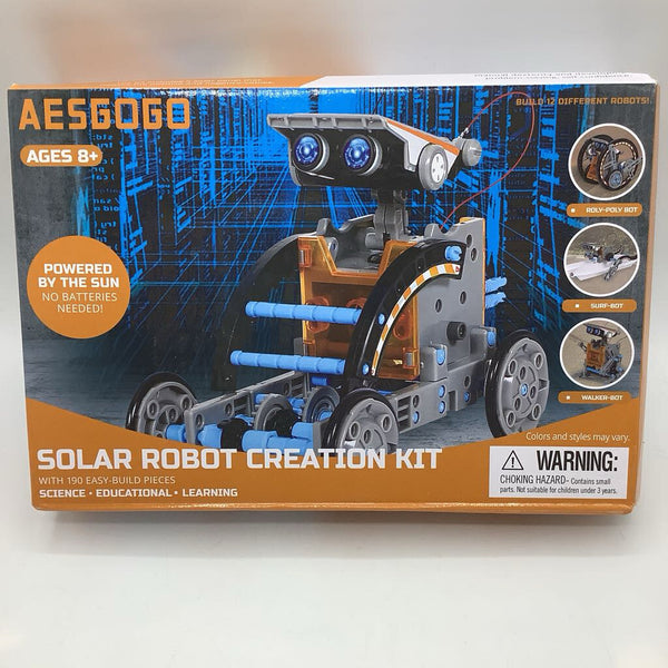 Aesgogo Stem Projects 12-in-1 Creation Solar Robot Kit
