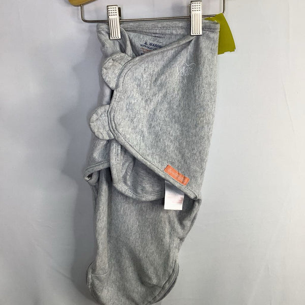 Size SM/MD: Swaddle Me Gray Velcro Swaddle